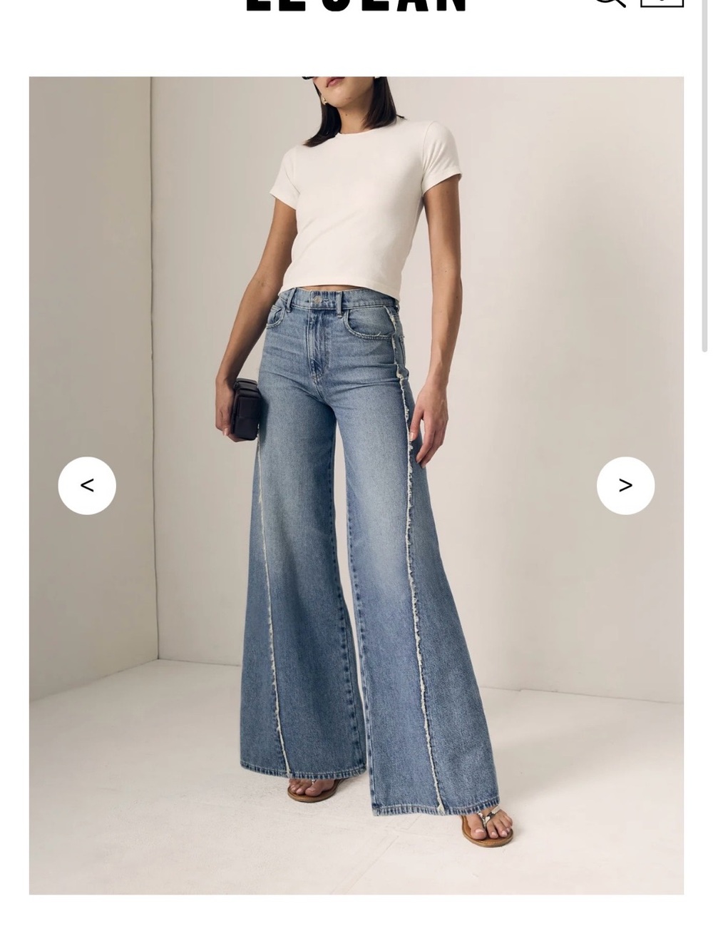 High-Rise Wide-Leg Jeans in Medium Blue